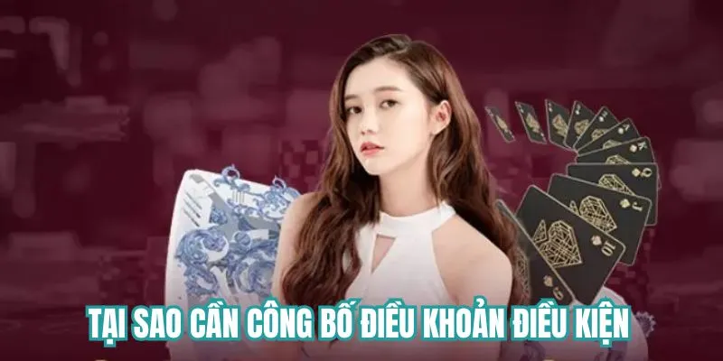 Tại sao cần công bố điều khoản điều kiện